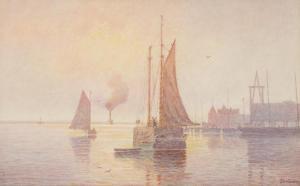 Sanborn Percy 1849-1929,A tranquil harbor,Bonhams GB 2019-11-18