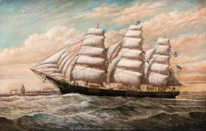 Sanborn Percy 1849-1929,Portrait of the Ship Ivanhoe,1864,Skinner US 2022-08-16
