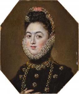 SANCHEZ COELLO Alonso,Madrid Portrait of a lady, possibly Infanta Catali,Sotheby's 2023-07-07