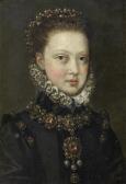 SANCHEZ COELLO Alonso 1531-1590,Portrait of a girl, bust-length, in black costume,Bonhams 2017-04-06