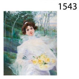 SANCHEZ DE LA PENA LUIS 1900,Dama con flores.,Lamas Bolaño ES 2013-01-30