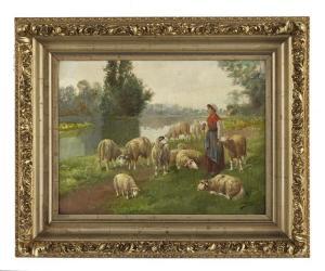 SANCHEZ Edward,Shepherdess,New Orleans Auction US 2016-08-27