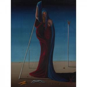 SANCHEZ Jorge A 1900-1900,Surrealist Composition with Female Figure,1967,Treadway US 2007-12-02