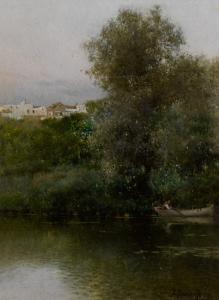 SANCHEZ PERRIER Emilio 1855-1907,Stream (Rio Henares, Alcalá),Sotheby's GB 2022-05-26