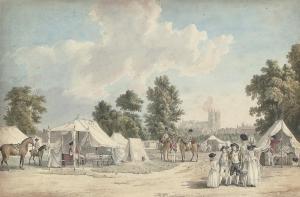 SANDBY Paul 1731-1809,The Encampment, St James's Park, London,Christie's GB 2009-12-08