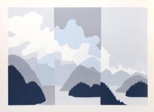 SANDERS Benita 1930,Landscape Triptych,1975,Ro Gallery US 2024-02-22