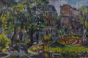 SANDERS Henry 1918-1982,Abstract cityscape with trees,Lacy Scott & Knight GB 2023-03-17