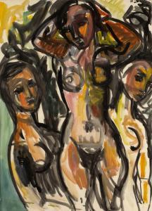 SANDERS Henry 1918-1982,Nudes,1964,Mallams GB 2022-08-28