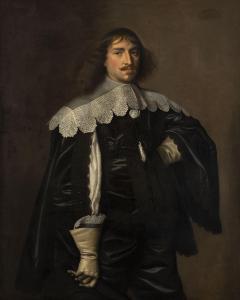SANDERS Herkules 1606-1670,PORTRAIT OF A YOUNG MAN WITH SILK COAT,,1640,Hargesheimer Kunstauktionen 2021-09-11