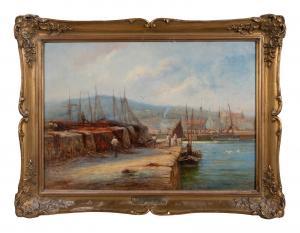 SANDERS Thomas Hale 1800-1900,Harbor Scene,1907,Hindman US 2022-08-16