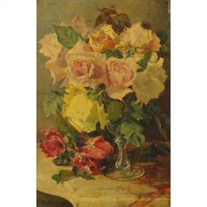 SANDERS Walter G 1882-1892,Still life roses,19th century,Eastbourne GB 2018-05-10