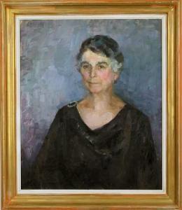 SANDERSON Henrietta,Portrait of a woman in a black dress,Alderfer Auction & Appraisal 2006-12-05