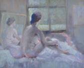 SANDERSON PETER,Female nude on a bed,1983,Burstow and Hewett GB 2010-07-21