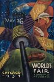SANDOR,CHICAGO WORLD'S FAIR,1934,Swann Galleries US 2007-11-12