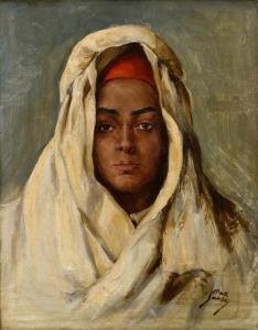 SANDOR DUSHNITZ Max 1897-1942,Portrait de femme berbère,Millon & Associés FR 2018-03-19