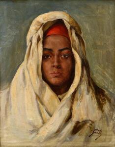 SANDOR DUSHNITZ Max 1897-1942,Portrait de femme berbère,Millon & Associés FR 2019-02-22