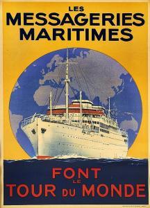 SANDY HOOK 1879-1960,Les messageries maritimes font le tour,Artcurial | Briest - Poulain - F. Tajan 2015-04-29