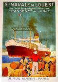 SANDY HOOK 1879-1960,Transport des Vins Société Navale de L'Ouest,1930,Artprecium FR 2019-04-03