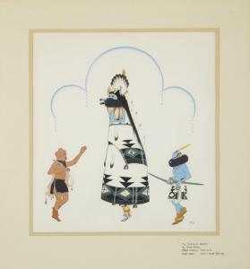 SANDY Percy 1918-1974,The Shalako Dance,Santa Fe Art Auction US 2022-08-13