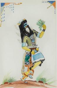 SANDY Percy 1918-1974,The Zuni Rain God,Santa Fe Art Auction US 2024-03-13