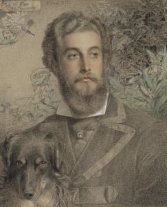 SANDYS ANTHONY FREDERICK AUGUSTUS 1829-1904,Portrait of Cyril Flower, Lord Batterse,1872,Christie's 2023-12-14