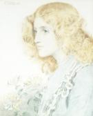 SANDYS ANTHONY FREDERICK AUGUSTUS 1829-1904,Portrait of Gertrude, the artist's daughte,1902,Bonhams 2015-03-31