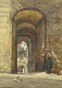 SANDYS STANYON L.,A Flower Seller under an Archway,Adams IE 2012-09-12