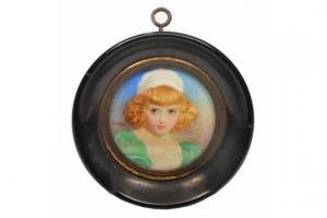 SANDYS Winifred 1800-1900,Of a young girl with curly golden hair,Mallams GB 2015-05-18