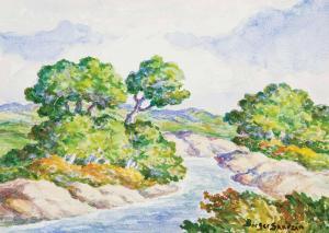 SANDZEN Sven Birger 1871-1954,Riverbend, Smoky River,Scottsdale Art Auction US 2024-04-12