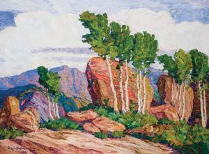 SANDZEN Sven Birger 1871-1954,Summer in the Mountains,1923,Scottsdale Art Auction US 2024-04-12