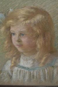 SANFORD Sarah Ellen 1886-1921,Portrait of a child,1902,Lawrences of Bletchingley GB 2022-02-01