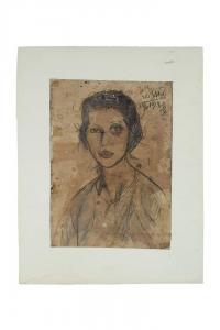 SANG NGUYEN 1923-1988,Portrait de femme,1954,Aguttes FR 2023-06-02