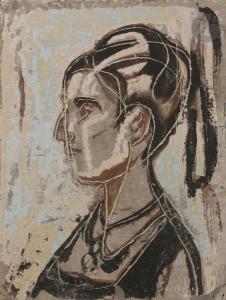 SANKO INOUE 1899-1981,Profil de femme,1955,Ader FR 2019-05-10