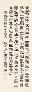 SANMU DENG 1898-1963,Calligraphy in Lishu,Sotheby's GB 2022-04-30