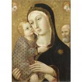 SANO DI PIETRO Ansano Mancio,MADONNA COL BAMBINO, SAN GIUSEPPE E DUE ANGELI,Sotheby's 2007-05-29