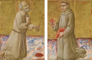 SANO DI PIETRO Ansano Mancio 1405-1481,SAINT JEROME,SAINT ANTHONY OF PADUA,Sotheby's GB 2016-01-28