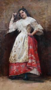 SANTAMARIA MARCELIANO 1866-1952,Portrait d'une joueuse de castagnettes,1899,Rieunier FR 2014-06-18