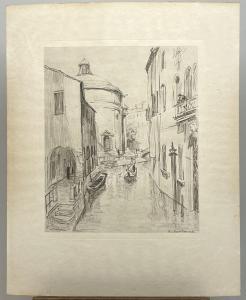 SANTERNE Robert 1903-1983,Vue des Canaux de Venise,Morand FR 2023-01-31
