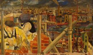 SANTI Federigo 1900-1900,'Rebuilding of Poplar' (Docklands London)- brick l,1951,Dickins 2008-06-14