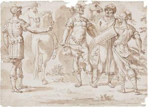 SANTI Giuseppe 1761-1825,Scena con guerrieri,Farsetti IT 2019-10-25
