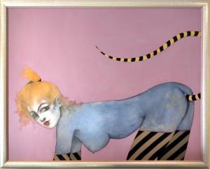 SANTIAGO Ramon 1943-2001,CAT LADY,1994,Ro Gallery US 2023-08-11