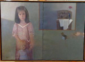 SANTILARI JOSÉ 1959,Nena amb nina,1959,Bonanova ES 2009-10-08