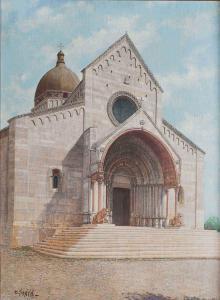 SANTINI Dario 1874-1924,Ancona, la cattedrale,Minerva Auctions IT 2013-11-25