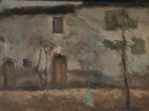 SANTINI Renato 1912-1995,Casa colonica con albero,Gigarte IT 2023-09-18
