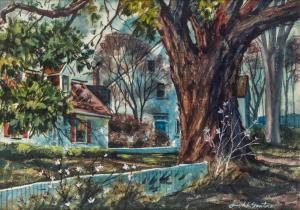 SANTORO Joseph L.C 1908-1996,Suburban Landscape in Spring,Shapiro Auctions US 2019-07-13