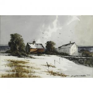 SANTORO Joseph L.C 1908-1996,winter landscape,Rago Arts and Auction Center US 2012-09-14