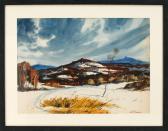 SANTORO Joseph L.C 1908-1996,Winter mountain landscape,Eldred's US 2014-01-25