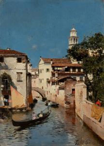 SANTORO Rubens 1859-1942,Canale a Venezia,Finarte IT 2024-04-17