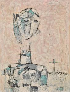 SANTOSH Gulam Rasool 1929-1998,Untitled,1960,Sotheby's GB 2023-10-24