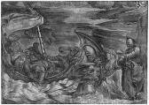 SANUTO Giulio 1530-1588,Christus auf dem Wasser wandelnd,Galerie Bassenge DE 2014-11-27